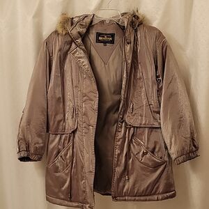 Women's Braetan jacket, shimmering beige, size M.